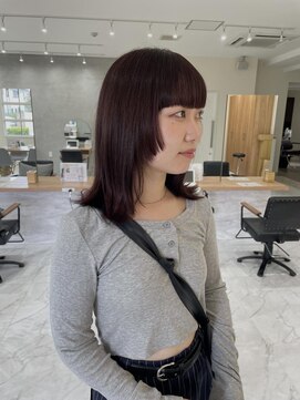 シェノン 夙川(CHAINON) 顔周りlayer／ピンクブラウン／フルバンク