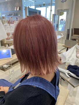 プログレス 小手指店(PROGRESS) ハイトーンインナーピンクカラー/セミディ