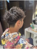 刈り上げマッシュ×ツイストスパイラルパーマ