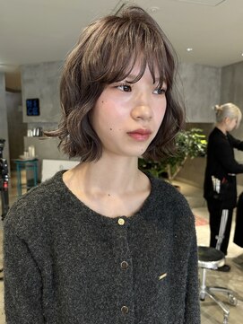 ハウ 心斎橋(how) ナチュラルアッシュミルクティーベージュ夏カラー小顔カット