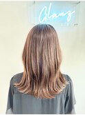 GLANZ_ハイライトカラー/くびれヘア/縮毛矯正/