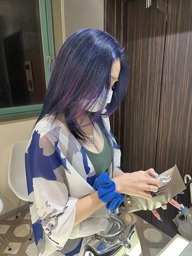 ジルバイジゼル(JILL by GiseL) ネイビー×ピンクデザイン