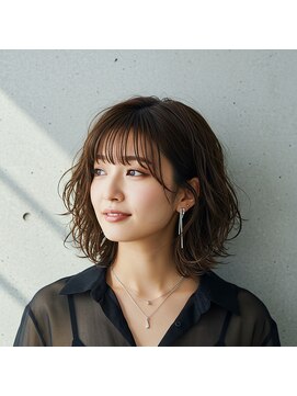 ライクバイコトナ 越谷(RIKE by kotona) ミディアム レイヤーカット 顔周りレイヤー 透明感 20代30代40代
