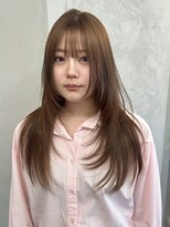 スリーバイベルベット(THREE...by velvet)&nbsp;ダブルカラー♪ブリーチなしカラー/レイヤー/顔周りカット/