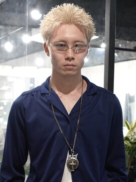 ラベル 渋谷(LAVEL) スパイキーショート/ブロンド/ブリーチカラー/抜きっぱなし