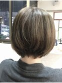 アイロン・ブラシ未使用!ハンドドライのみで完成した大人ボブ◎