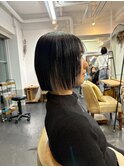 ボブにインナーカラー