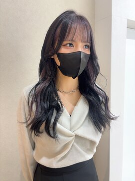 ミリ 奈良店(mm) ラベンダー/ブルーブラック/レイヤー/奈良/レイヤー/顔まわり