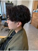 宇都宮メンズカットメンズパーマ波巻きスパイラルパーマツイスパ