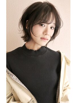 ブゾン(buZon) 【buZon ブゾン】外はねくびれボブ×シースルーバング