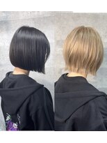 ニュイ 新宿(Nuit)&nbsp;ボブ→レイヤー金ボブ