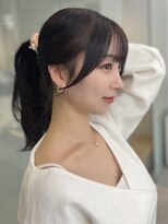 ソラ 広尾店(SORA)&nbsp;レイヤーカット/グレージュ/顔周りカット［広尾］