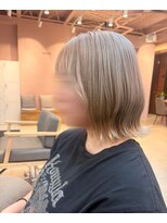 ソトエアンドマーブ 久喜店(SOTOE&marbb)&nbsp;ミルクティーグレージュで叶える透明感たっぷりの垢抜けボブ