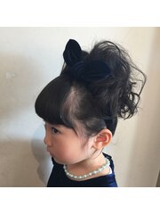 ちびっ子お呼ばれヘア