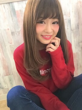 テオ(Theo) Theo /エメラルドアッシュ/ 巻き髪風パーマ/セミロング