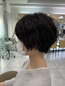 クオーター(QUARTER) ミディアムデジタルパーマ風エアリーミディショートパーマ