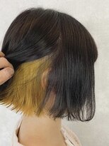 カリーナコークス 原宿 渋谷(Carina COKETH)&nbsp;インナーカラーボブ(ケアブリーチ.ダブルカラー.ハイライト)