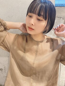 ルービック 和歌山(Rubik's) 小顔に見える大人ショートボブ/インナーカラー