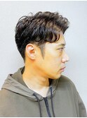 【ナチュラルパーマ】ツーブロ×アプバン