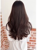 韓国風くびれヘア×ラベンダーブラウン