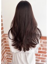 韓国風くびれヘア×ラベンダーブラウン