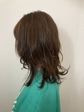 イースタイル 元町店(e-style) ロング外ハネ×ナチュラルブラウン