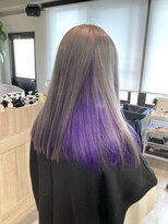 コワファーストナガサキシャンプーボーイ(COIFF1RST NAGASAKI SHAMPOO BOY)&nbsp;長崎 複雑履歴修正 グレー×ラベンダー