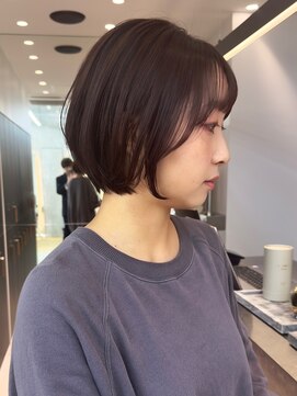 ロンドシエル 横浜(Lond ciel) 大人美人ショートボブ×小顔顔まわり×グレーベージュ/横浜