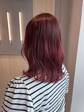 シダ(sida SAIIN) 20代30代チェリーピンクカールミディアム