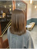 艶髪ストレート×まろやかベージュ