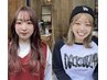 HINATA&HINA指名限定クーポン、カット＋カラー＋トリートメント￥6500
