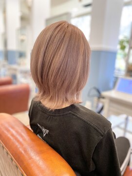 カザック(kazak) ダブルカラー×ピンクベージュ