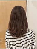 30代40代大人かっこいいベージュハイライト×ロングレイヤー