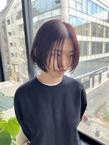 ビハインドザカーテン(BEHIND THE CURTAIN) ピンクアッシュカラー×スリークコンパクトショート