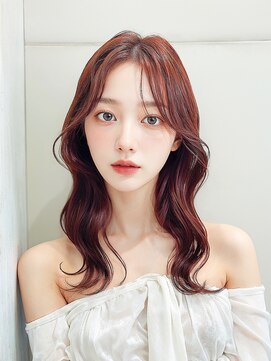 ルアナ(hair&make Luana) 韓国風ウェーブ × 艶髪ローズピンク☆★【 ルアナ  相模大野 】