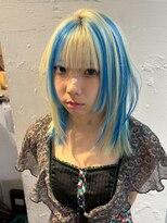 ベレーザ 渋谷(BELEZA)&nbsp;15253ブリーチ＆ダブルカラーニュアンスカラーレイヤーロング