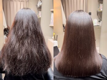 セラン 表参道(Celan)の写真/【表参道駅徒歩4分】癖や広がりの解消！SNSで話題の髪質改善◎どんな髪も理想のツヤと柔らかさのある美髪に