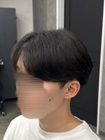 フイ 新宿3丁目(Hui)&nbsp;フェザーパーマ/グレーブルーカラー／刈り上げショートパンク