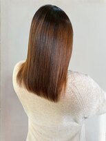 ヘアーメイク グロー(hair make grow) 酸性ストレート ブラウンベージュ 透明感カラー 髪質改善 美髪