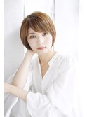 あご上ラインのショートボブ