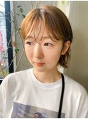 レイヤー ボブ 軽め ウルフ 明るめ ハイトーン ayame