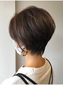 30代40代シークレットハイライト大人可愛い無造作ショート