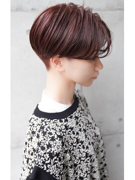 カライング(ing) 大人可愛い20代30代40代黒髪前下がりひし形小顔ボブ丸みショート