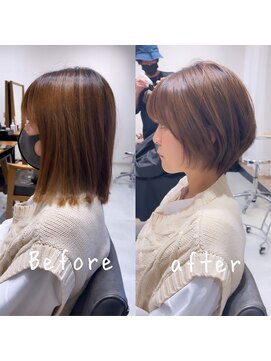 ビューイースト 亀戸 錦糸町(VIEW EAST) バッサリショート/ショートボブ/前髪