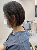 丸みショート ショートボブ ショコラブラウン