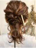 ヘアアレンジとカットカラー