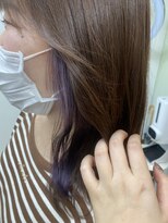 美容室 パルス 静岡鷹匠店(PALS) インナーカラー ブルーラベンダー