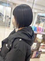 モリオ フロム ロンドン サッポロファクトリー店(morio FROM LONDON)&nbsp;【morio】札幌ボブ　ぱつっと収まる黒髪ボブ