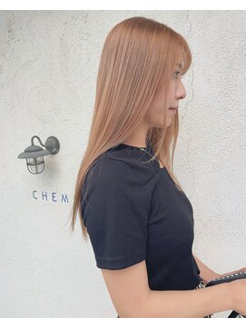 シェミール(CHEMIR) ミルクティーベージュ×ブリーチカラー【四日市】