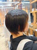 スタジオ アルファプラス 日暮里店(studio α+)&nbsp;ステップボーンカットカットボブショートハイライト白髪ぼかし